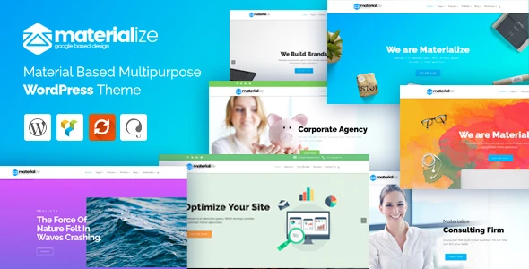 Materialize – Material Design Multipurpose WordPress Theme